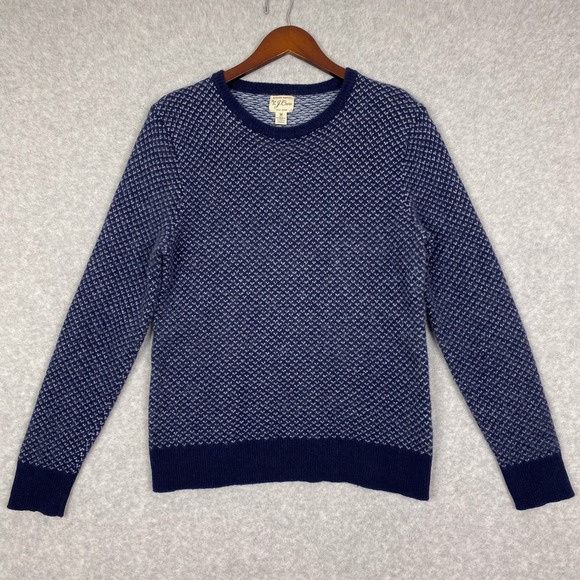 J. Crew Other - J. Crew Sweater Mens M Blue Merino Rugged Crewneck Pullover
